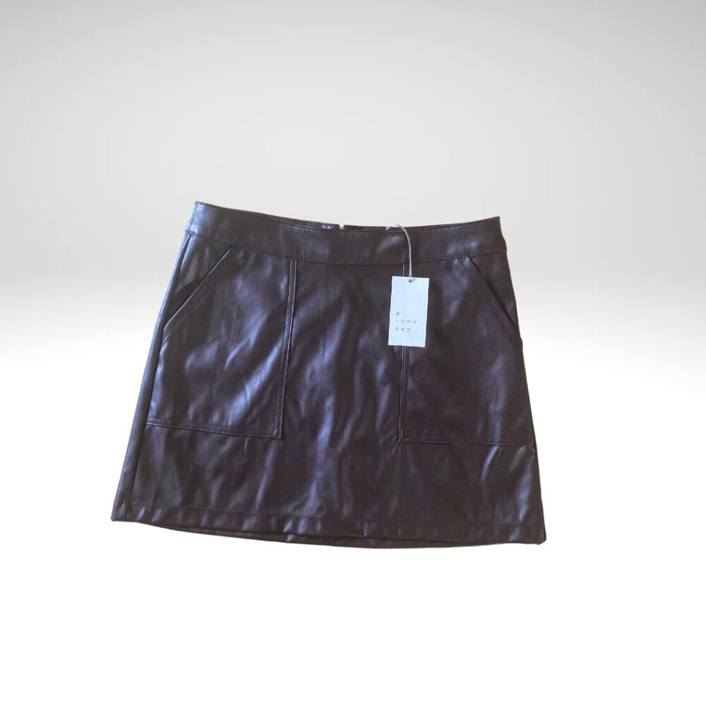 brand new a new day leather mini skirts